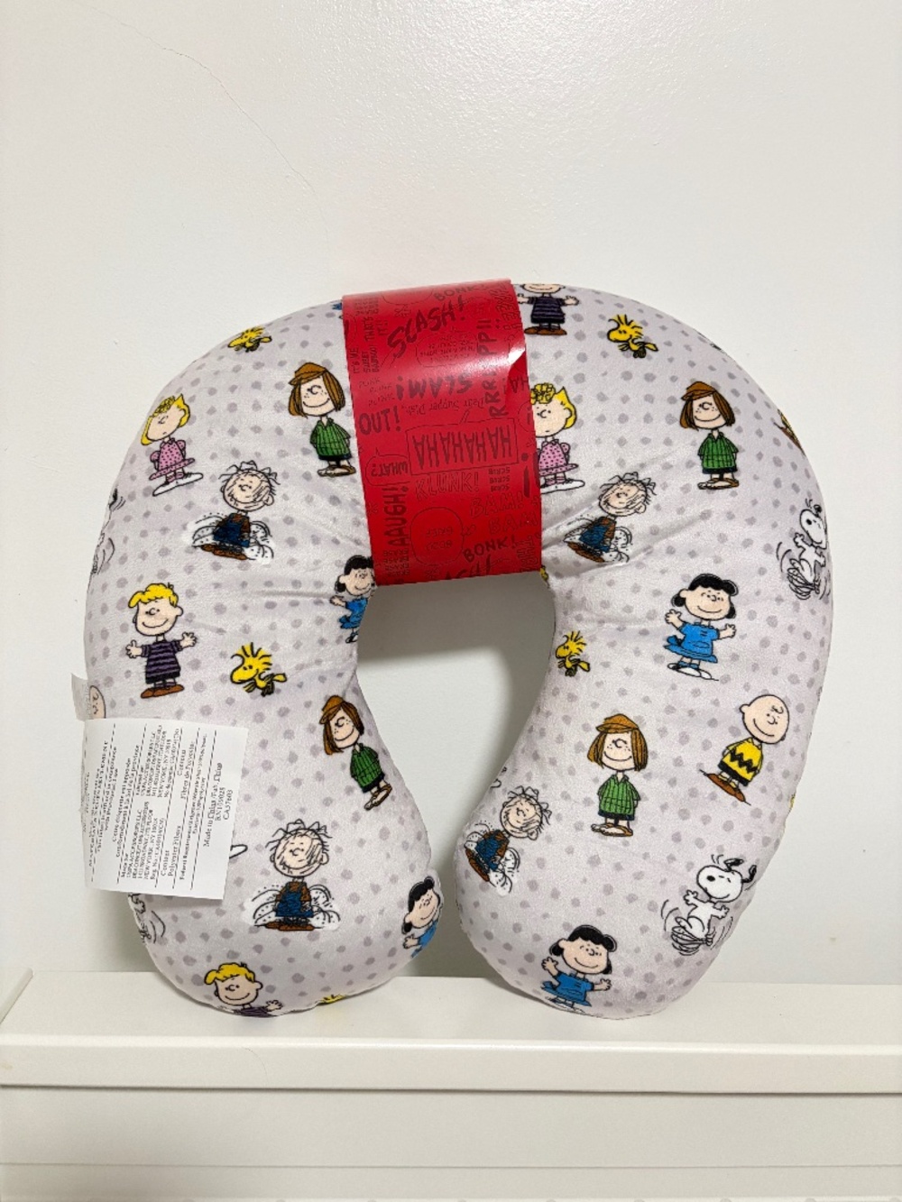 Peanuts Snoopy and Woodstock Travel Neck Pillow NWT